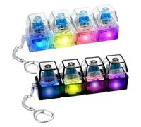 2 Pcs Keyboard Fidget Toy Light Up,Funny Clicker Fidget Toy with 4 Buttons Portable Durable Stress Relief & Focus