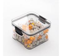 2 pcs Keyboard Switch Container, Switch Storage Box, Mechanical Keyboard Keycap Switches Storage Box,Transparent Plastic Sealed Can(460ml-2pcs)