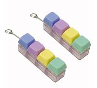 2 PCS Keyboard toy, Keyboard Keychain Toy, Keychain Toy, The Time Decompression Gift for Boys Girls, Stress Relief Gifts for Relief Stress Pass the Time, Funny Button Toy