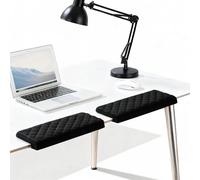 2 pcs Keyboard Wrist Rest, Memory Foam L-Shaped Wrist Rests Ergonomic Keyboard Wrist Support with Non-Slip PU Base for Table Edge Support