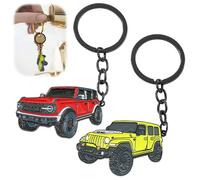 2 Pcs Keychain Compatible with Off Road Vehicle,Off Road Vehicle Key Pendant,Keychains Personalized Keyring Key Chain Accessories Charm, Gift for Valentine's Day, Birthday, Easter (Red and green)