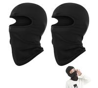 2 Pcs Kids Balaclava,Black Thermal Ski Mask Children's,Multipurpose Winter Childrens Head Face Full Masks,Snoods Fleece Windproof Warmer Neck Snood Balaclavas Helmet Hat for Baby Boys Girls Cycling