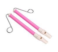2 pcs Kids Slide Whistle, Safe Lightweight Siren Whistle Musical Instrument Toy for Families and Children Educators (Roseate)
