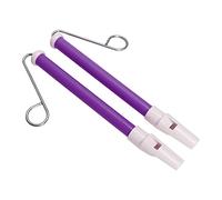 2 pcs Kids Slide Whistle, Safe Lightweight Siren Whistle Musical Instrument Toy for Families and Children Educators (Violet)