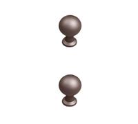 2 Pcs Kitchen Cabinet Handles Cupboard Knobs Colourful Kitchen Door Handles with Screws Zinc Alloy Drawer Pulls for Drawer Wardrobe Cabinet Bathroom Children's Room (Single hole,Coffee copper)