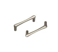 2 Pcs Kitchen Cabinet Handles Cupboard Knobs Colourful Kitchen Door Handles with Screws Zinc Alloy Drawer Pulls for Drawer Wardrobe Cabinet Bathroom Children's Room (Pitch:96mm,Champagne gold)