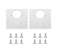 2 Pcs Kitchen Door Hinge Repair Plate,Cupboard Door Hinge Repair Plate,Stainless Steel Hinge Repair Plates with Holes,Cupboard Hinges(3.45x3.45inch)