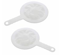 2 pcs Kitchen Sieve Plastic Household Sieve Fine Mesh, 400 Mesh Filter Net with Handle Hook, Food Filter, for Seedless Jam, Flour, Yoghurt, Soy Milk Device 24 * 15cm (400 mesh)