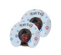 2 Pcs Kitty Kurlz Cat Scratcher, Cat Toys, Kitten Toys, Indoor Kitten Toy With Ball, Made Of Accordion Cardboard, Foldable, Scratch & Abrasion Resistant, And Recyclable