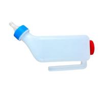 2 Pcs Lamb Feeding Bottles, Hands-Free Feeding Solution, White, Goat Milk Feeders With Hanging Handle, Fawns Nursing Bottles, Versatile Use, For Lamb Fawn Piglet Kitten Puppy Goats