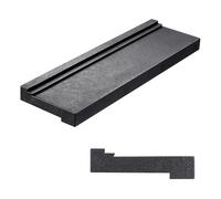 2 Pcs Laminate Flooring Tools - 3 Different Edges for L-aminate Floor Composite, 203x61x11mm Tapping Block for Vinyl Plank Flooring, Black Tapping Block for Vinyl, Laminate, Engineered Wood, DIY