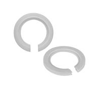 2 Pcs Lampshade Reducer Ring 44mm to 28mm - Shade Ring Converter for E27, B22 & E14 Lamp Holders Plastic Open Ring for Ceiling, Table & Floor Lamps Easy Clip-On Fitting for Lampshades (White)