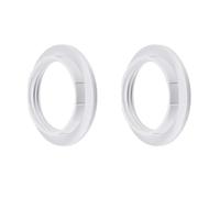 LEDSone 2 Pack E27 Screw Lampshade Lamp Light Shade White Collar Ring Adapter retaining (White Holder Ring)