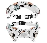 2 PCS Lapel Design Pet Bow Tie Adjustable Dog Collar with Bowtie Animal