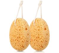2 Pcs Large Bath Sponges for Adults Soft Honeycomb Body Sponge for Shower Exfoliating Deep Cleaning Natural Sponge for Women Men Sensitive Skin