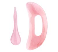 2 Pcs Large Gua Sha Massager, Body Gua Sha Massager Scraper Cellulite Massage Tool, Lymphatic Drainage Massage for Legs,Neck,Back,Face,Muscle Relaxation & Pain Relief, Removal of Fatigue