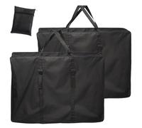 2 PCS Large Outdoor Folding Chair Storage Bag, 600D 110x74x28 CM, Black