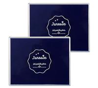 2 PCS Large Size Craft Ink Pads, Washable Scrapbooking Finger Paint Stamp Pad for Kids, Craft Pads for Stamping Rubber, DIY Cards, Paintings, Baby Footprint Handprint (2 Deep Blue)