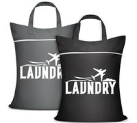2 Pcs Large Travel Laundry Bag Waterproof with handle Washable Dirty Clothes Bag for Traveling Wet Dry Bag Bathing Suit Workout Bag for Gym Clothes Laundry Wet Clothes Swimming Pool College Dorm