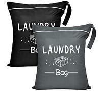 2 Pcs Large Travel Laundry Bags - Waterproof Wet Dry Bags for Gym Clothes, Swimming, Yoga