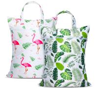 2 Pcs Large Travel Laundry Bags - Waterproof with Handle, Washable Dirty Clothes Bags for Travel, Wet & Dry Bag, Bathing Suit & Gym Clothes Laundry, Swimming Pool & College Dorm
