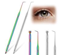 2 Pcs Lash Lift Tools, 2 in 1 Lash Lift Rods Stainless Steel Lashs Perming Brush Professional Eyelash Separator Tool with Comb for Eyebrow Perming Tinting Curling Lashs Extension Supplies