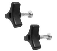 2 PCS Lawn Mower Handle Parts, Universal Lawnmower Handle Wing Nut And Bolt, Triangle Knob Handle Replacement Parts for for Honda & Most Lawnmower Handles