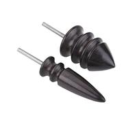 2 Pcs Leather Burnisher Bits Pointed Tip and Multi Grooved Burnishing Tips Leather Edge Slicker Polished Drill Leathercraft Carving Tool for Electric Dremel Rotary Tools