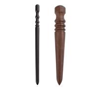 2 pcs Leather Edge Burnish Kit, Sandalwood Leather Edge Burnisher Set, Round Head and Tapered Stick Wooden Finishing Tools for Polishing Smoothing Grinding DIY Craft Belt Bag Making Projects