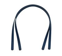 2 Pcs Leather Handles for Bag Detachable Shoulder Strap Handbag Band Handle Strap Band DIY Replacement Bag Accessories, Navy Blue, One Size