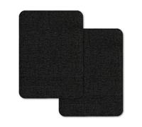 2 Pcs Leather Repair Patch,Adhesive Patches,Black Fabric Canvas Linen Tape Kit,Waterproof Adhesives,Microfibre Nylon Instant Restores Parche,for Sofas Tents Furniture Car Seat Lounge Chairs Awnings