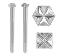 2 Pcs Leather Stamp Tools, Professional Leather Stamping for Leather Working Leather Background Stamp Leather Crafting Tools Stamps for Leather Craft Working