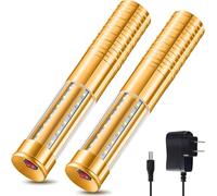 2 Pcs LED Bottle Service Lights Strobe Bottle Girl Lights Baton Reusable Rechargeable Service LED Champagne for Bar Club Birthday Weddings Parties