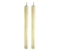 2 PCS LED Flameless Taper Candles, 2.2*25 CM LED Candle Sticks Battery Power with Remote Wick Flickering Flame Taper Candle Realistic 3D Wick Flickering Dinner Candles Christmas Home Wedding Decor