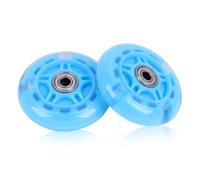 2 Pcs LED Flash Scooter Wheels 80mm,scooter wheels, micro scooter accessories Replacement Rear Wheels for Maxi Micro Scooters, Blue, for Boys & Girls