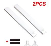 2 Pcs LED PIR Motion Sensor Strip Light USB Rechargeable Magnetic Cabinet Closet Lamp VOGREX White One Size