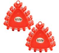 2 Pcs LED Road Flares Emergency Lights, Roadside Warning Car Safety Beacon with Magnetic Base & Hook, Emergency Safety Warning Light Kit for Car Truck RV Vehicles Boat