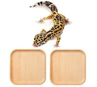 2 Pcs Leopard Gecko Potty Pad, Beech Crested Gecko Latrine Pad, Portable Gecko Tank Accessories for Reptile Lizard Gecko