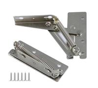 2 PCS Lift Up Hinges, 90 Degree 6-8kg Load Capacity Hidden Door Hinges, for High Cabinet Doors, Cupboard, Kitchen Cabinet