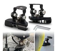 2 Pcs Light Bar Bonnet Bracket for Alfa Romeo Junior 2024, Stainless Steel Work Light Holder Light Bar Mounting Bracket Anti-Slip Light Bar Clamp