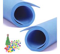 2 Pcs Light Blue Eva Foam Sheets Cosplay EVA Foam 2mm Thick 50x90cm EVA Foam Papers for Arts Crafts DIY Project