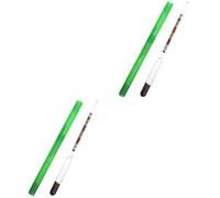 2 pcs Liquid Hydrometer for Brew, High Borosilicate Glass, Green | Fermentation Readiness Indicator, Graduated Color Bands, Easy Readability, for Home Wine Making and Sugar Syrups