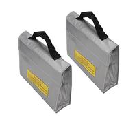 2 Pcs Lithium Battery Safety Lithium Battery Safety Bag,Battery Safety Bag Bag Fireproof Explosion Proof Flame Retardant for Charge and Storage