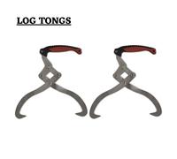 2 Pcs Log Tongs with TPR Handle Forestry Grabber Skidding Lifting Timber vidaXL