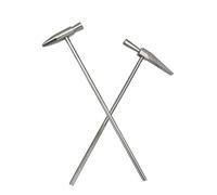 2 Pcs Long Dual Head Small Hammer Small Watch Repairing Hammer Sturdy Mini Multifunction Hammer for Jewelry DIY Models Craft Tools Leather Craft