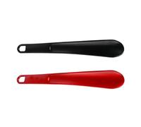 2 Pcs Long Handled Shoe Horn, 25cm Plastic Shoehorn with Comfort Grip and Hanging Holes, Easy-to-Use Shoe Horns for Men, Women, Elderly, Kids, and Disabled for Easy Shoe Wearing