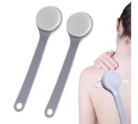 2 Pcs Long Handled Sponge, Lotion Applicator for Back, Sponge on A Stick for Bathing, Easy Self-Application, Shower-Friendly & Portable Design for Hard-to-Reach Areas