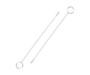 2 PCS Loop Turner Sewing Tool, Sewing Loop Kit, Sewing Loop Turner Hook with Latch, Long Tongue Crochet Hooks, for Fabric Tube Straps Belts Strips DIY Accessories