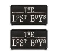 2 Pcs Lost The Boy Embroidered Patch Hook & Loop Sew On Emblem Fastener Tactical Applique Funny English DIY Costume Accessories Patches for Clothes,Backpacks,Jacket,Hats,Vest,Jeans