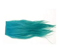 2 pcs/lot 8X8cm 10 colors Goat Hair Fur 15-20cm Length Streamers Fly Tying Fur Materials (Blue)